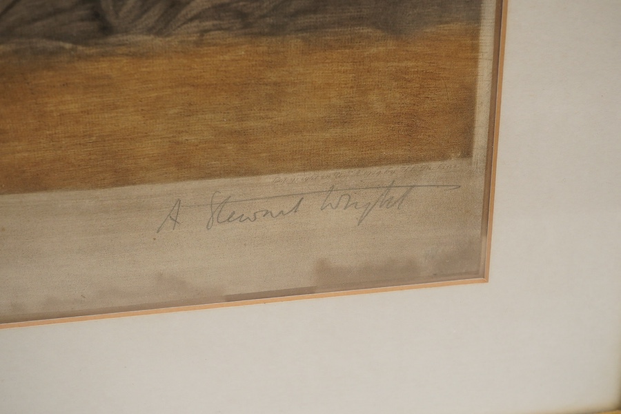 Stewart Wright (act.1923-1932), after John Hoppner, 'Lord Horatio Nelson', signed in pencil, published April 23rd 1924, mezzotint, 64 x 44cm